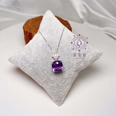 鑽花紫水晶項鍊2
