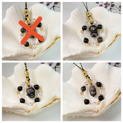 平安/擋煞/防小人《超閃耀銀曜石平安吊飾》6