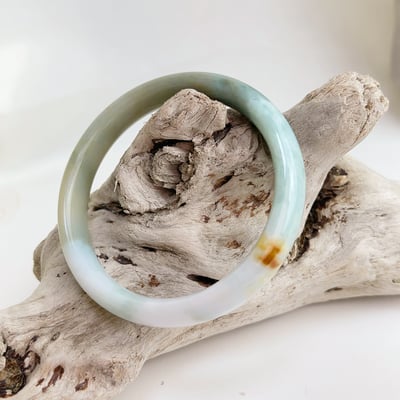 平安吉祥/養護磁場-《天然雙色翡翠手鐲》4