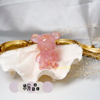 水晶能量/ 開運擺飾-《手工金箔水晶小熊》5