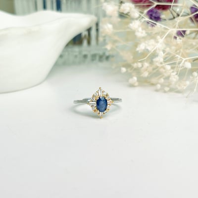 經典閃耀藍寶戒指5