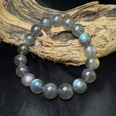 擋煞/沉穩/堅定-《11mm彩色高光拉長石手鍊》3