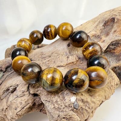 招財/霸氣/收藏-《17.5mm霸氣虎眼石手珠》2