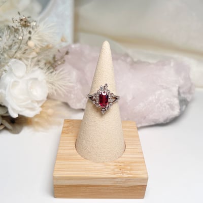 幾何石榴石戒指2