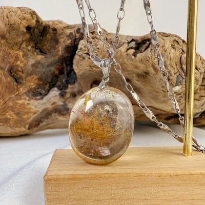 健康/招財-《原礦紅銅鈦項鍊》42