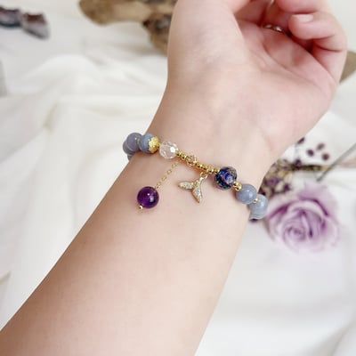 創造力/清晰思路-《海洋傳說海藍寶水晶手鍊》6