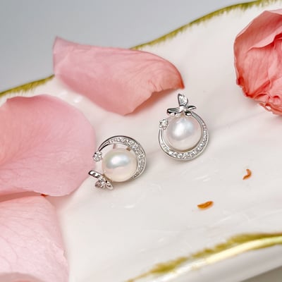 輕奢珠寶-《蝴蝶彎彎珍珠耳針》3