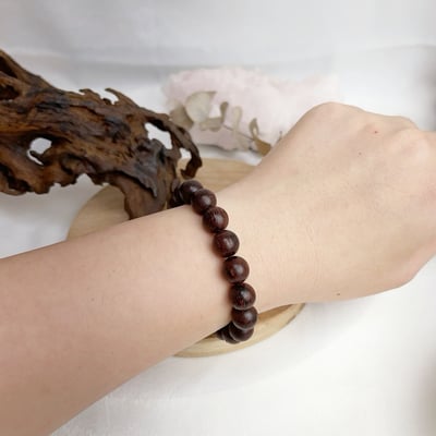 收藏級/高磁場木種-《10mm沉水降真木手珠》5