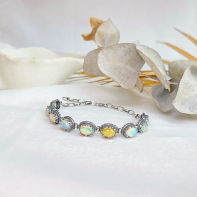 高火彩蛋白石排鍊3