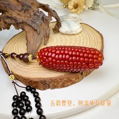 招財/豐收/吉祥平安-《豐收玉米手編繩吊飾》5