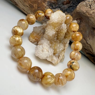 高檔料/滿絲-《10mm鈦晶手鍊》-13