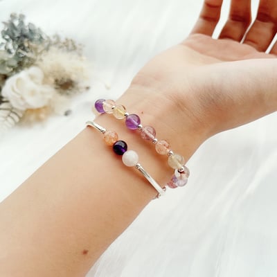 全方位功效-《純銀多寶水晶雙圈手鍊》6