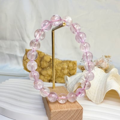 貴人/智慧/心靈-《9mm高品拉絲貓眼紫鋰輝手鍊》3