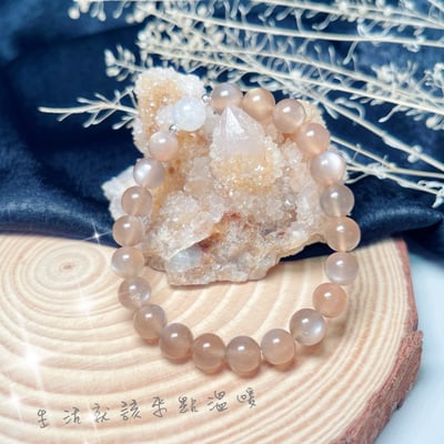 心靈寶石/溫暖的力量-《天然奶茶月光石手鍊》3