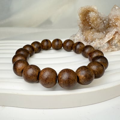 收藏級-《12mm惠安芽莊沉香手珠》2