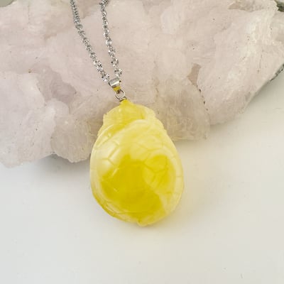 避邪擋煞/招財納福-《錢龜琥珀蜜蠟項鍊》3