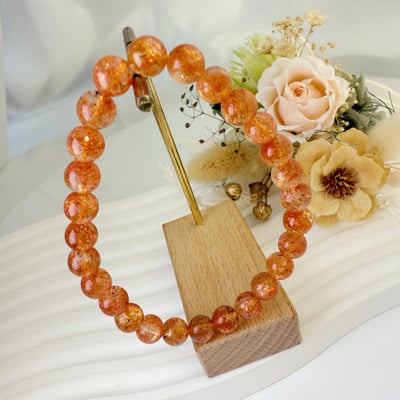 正能量/旺運勢/招財-《7mm星光晶點金太陽手鍊》4