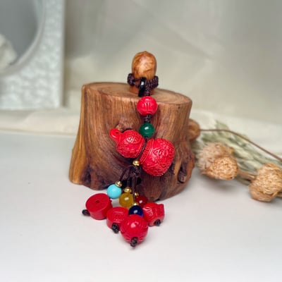 避邪擋煞/開運招財-《福氣葫蘆硃砂·辰砂吊飾》3