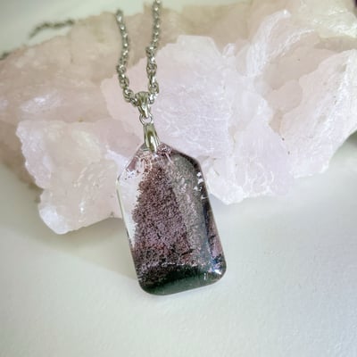 收藏級-清料紅幽靈水晶項鍊6