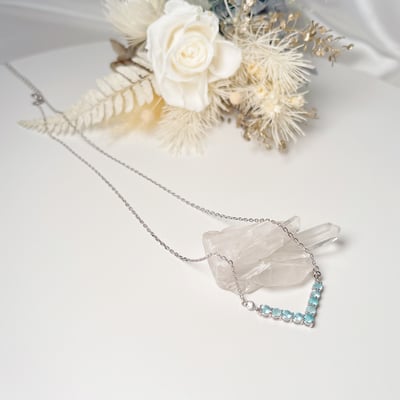 藍磷灰時尚鎖骨鍊3