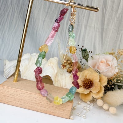 旺運勢/招財招桃花-《彩色碧璽原礦手鍊》6