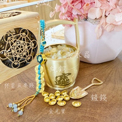招財/暴富/福氣-《招財進寶一桶金擺件》5