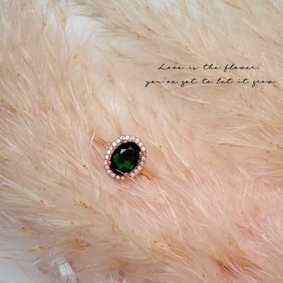 運勢/事業寶石-《綠透輝石橢圓切割戒指》4