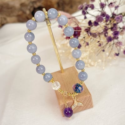 創造力/清晰思路-《海洋傳說海藍寶水晶手鍊》4