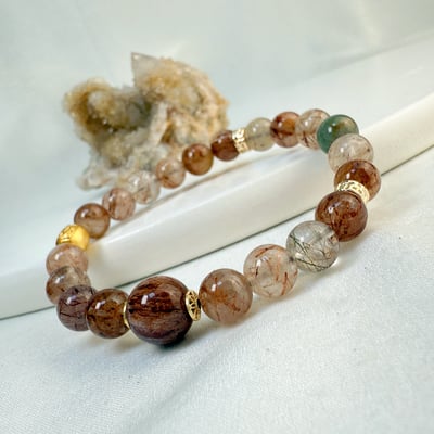 健康/招財-《紅髮晶簡約設計手鍊》4