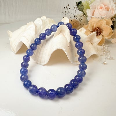 運氣爆棚/和諧能量-《7mm丹泉坦桑石手鍊》2