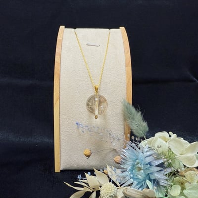 稀有高檔/金銀絲-《全淨體金銀鈦晶項鍊》21