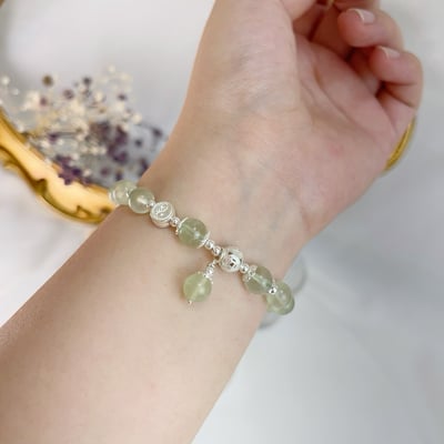 事業/願望達標-《純銀兩儀葡萄石水晶手鍊》5