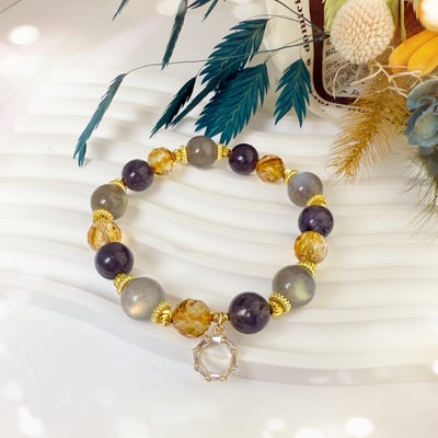 心靈智慧/事業有成《菫青拉長黃水晶手鍊》3