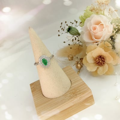 主流寶石/珠寶收藏-《經典雙圈鑽祖母綠戒指》6