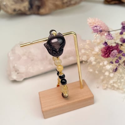 招財/擋煞/防小人-《銀曜狐狸鈦晶手鍊》5