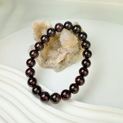 氣色/循環/健康-《9mm紫牙烏石榴石手鍊》4