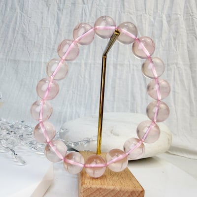 好人緣/正能量-《頂級六芒星效應粉晶手鍊》4