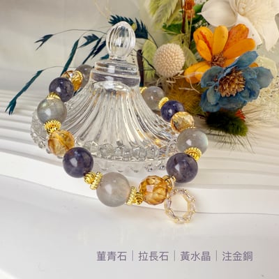 心靈智慧/事業有成《菫青拉長黃水晶手鍊》6