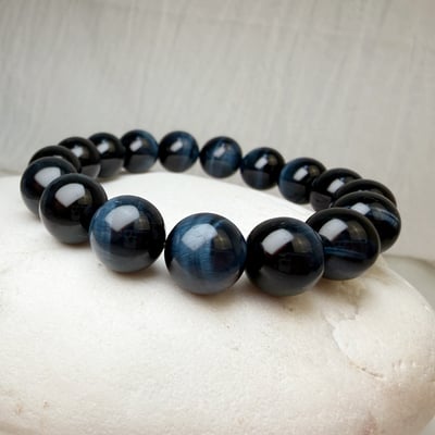 收藏級-《12mm閃電藍虎眼手鍊》2
