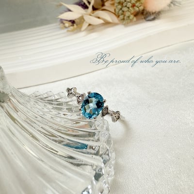 心靈寶石-《瑞士藍拓帕石戒指》4