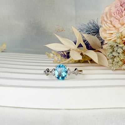 心靈寶石-《瑞士藍拓帕石戒指》3