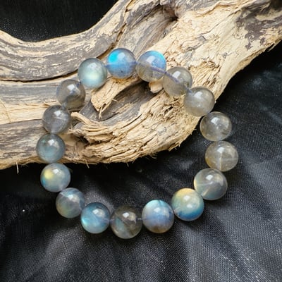 擋煞/沉穩/堅定-《11.5mm彩色高光拉長石手鍊》3