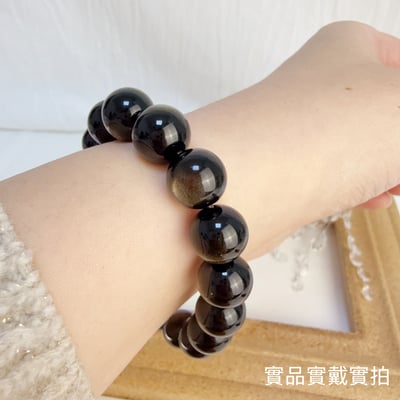 招財/避邪/防小人-《12mm高光金曜手珠》6