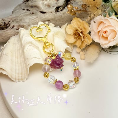 貴人/智慧/招財-《螢石九尾狐吊飾》3