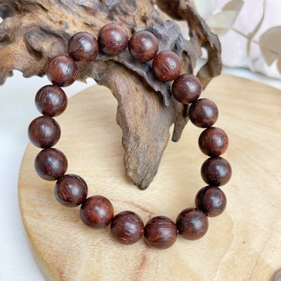收藏級/高磁場木種-《10mm沉水降真木手珠》4