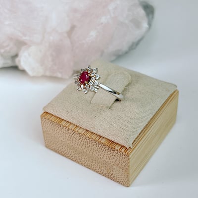 自信魅力/創造幸福-《輕奢華滿鑽無燒紅寶戒指》5