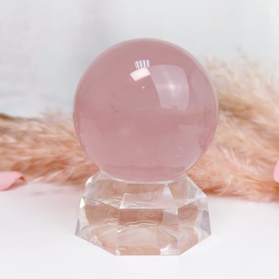 心輪/療癒/人緣-《芙蓉粉晶球擺件》21