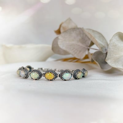 高火彩蛋白石排鍊2