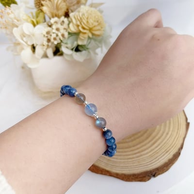 心靈力量/財富盈餘-《銀魚莫內藍晶石手鍊》6