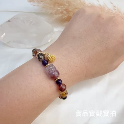 全方位能量守護-《極光23貔貅髮晶能量手鍊》6